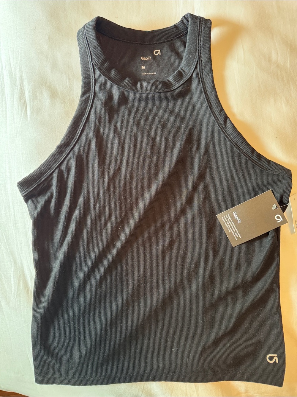 NWT GAP Black Ribbed Tank Top
